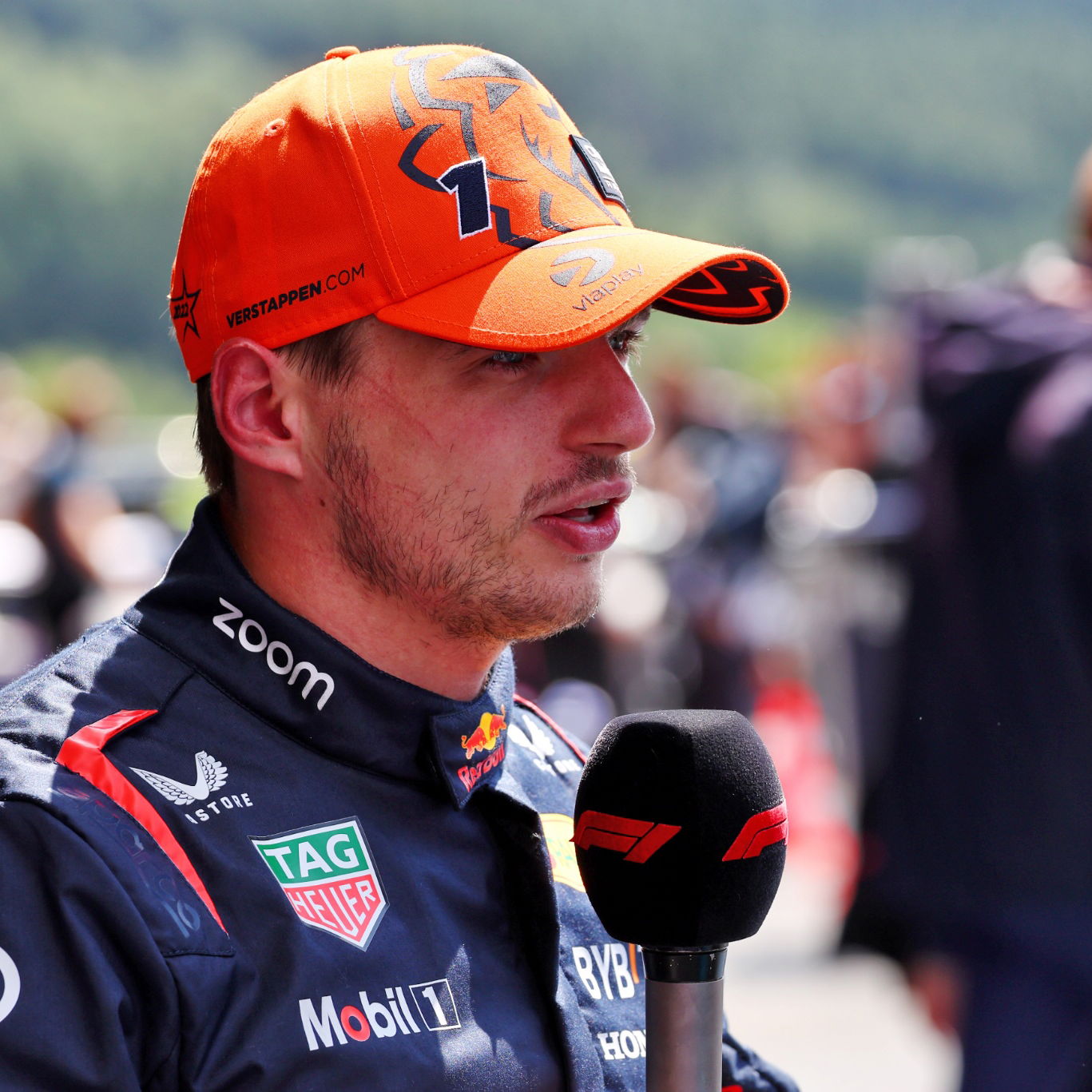 Max Verstappen (NLD) Red Bull Racing, first position, in Sprint Qualifying parc ferme. Formula 1 World Championship, Rd
