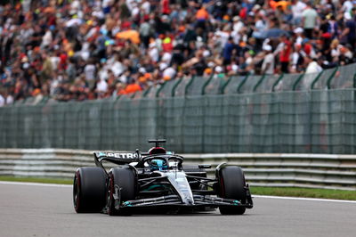 George Russell (GBR ) Mercedes AMG F1 W14. Kejuaraan Dunia Formula 1, Rd 13, Grand Prix Belgia, Spa Francorchamps,