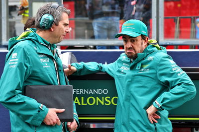 Fernando Alonso (ESP) Aston Martin F1 Team on the grid. Formula 1 World Championship, Rd 13, Belgian Grand Prix, Spa