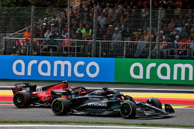 George Russell (GBR ) Mercedes AMG F1 W14.Kejuaraan Dunia Formula 1, Rd 13, Grand Prix Belgia, Spa Francorchamps,