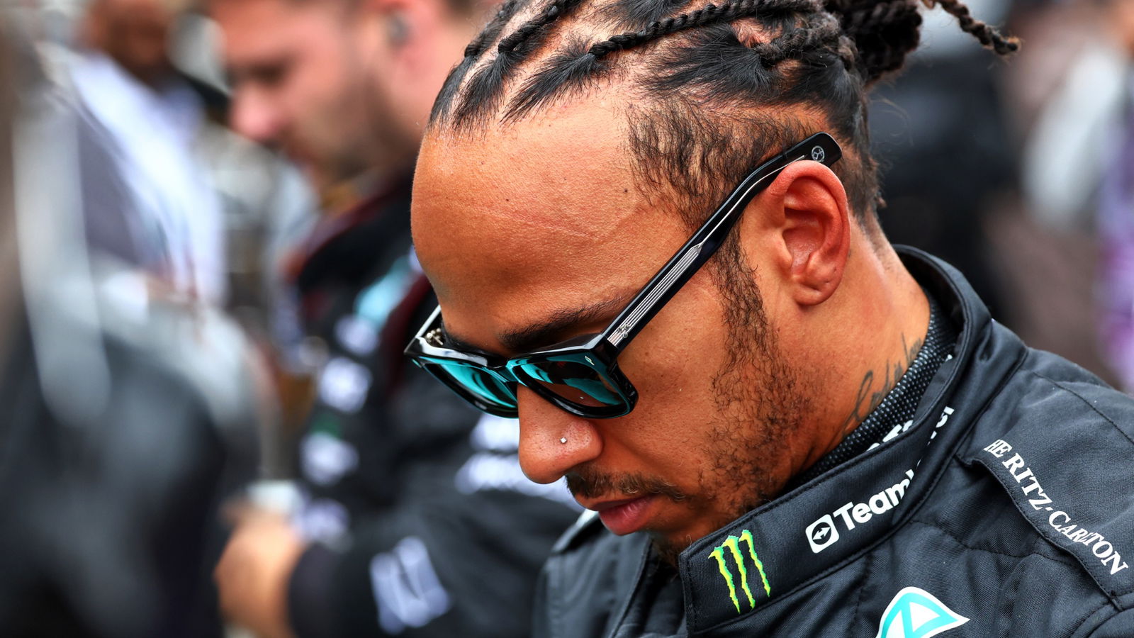 Lewis Hamilton (GBR) Mercedes AMG F1 on the grid. Formula 1 World Championship, Rd 13, Belgian Grand Prix, Spa