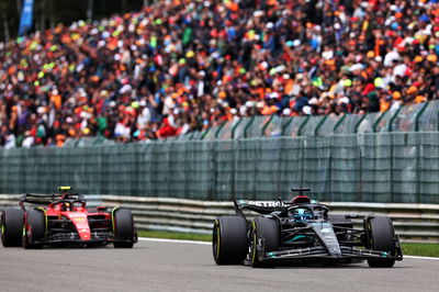 George Russell (GBR ) Mercedes AMG F1 W14.Kejuaraan Dunia Formula 1, Rd 13, Grand Prix Belgia, Spa Francorchamps,