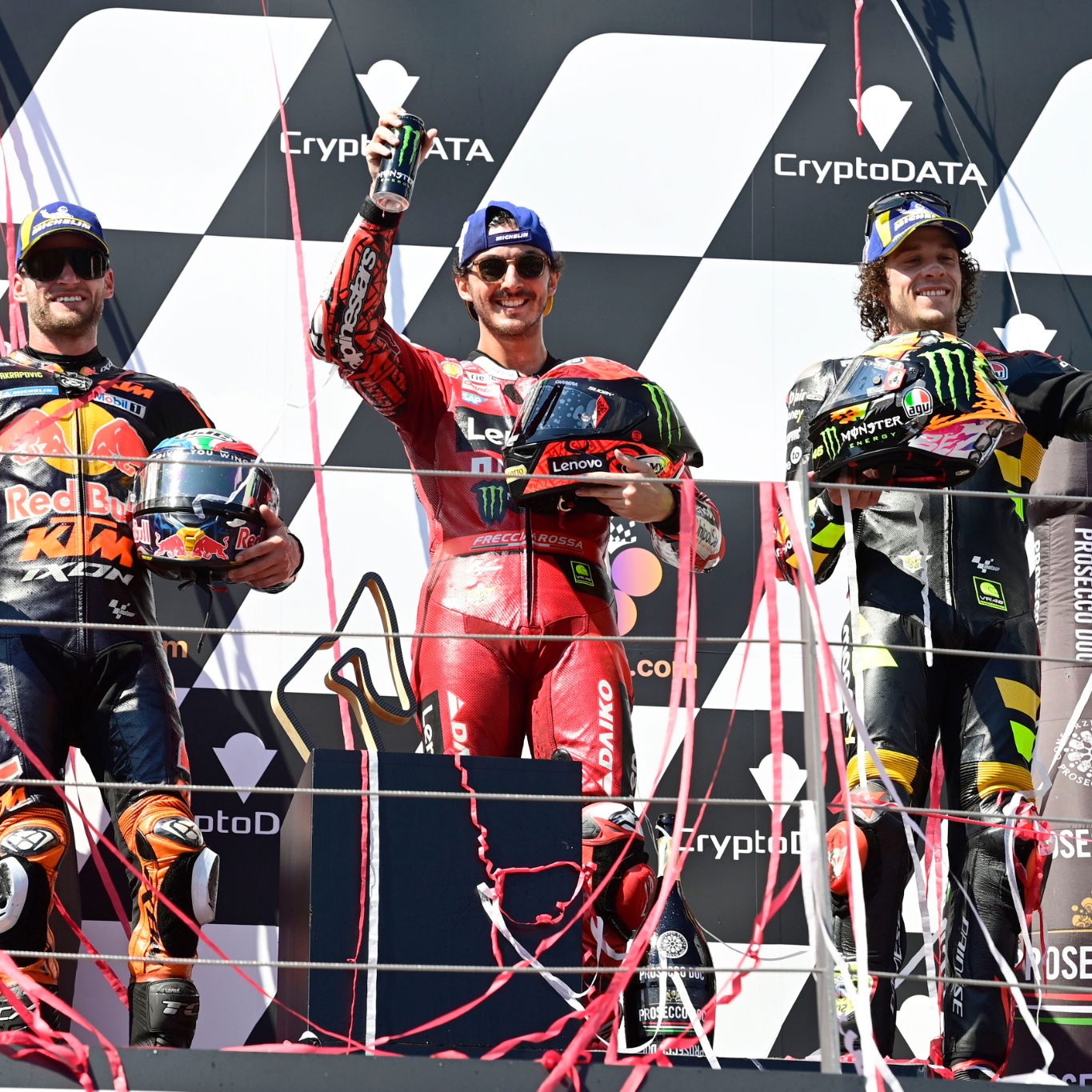Austrian MotoGP podium 2023