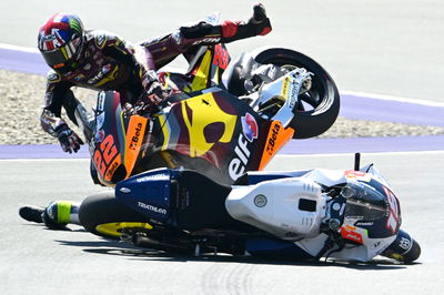 Sam Lowes, Darryn Binder crash, Moto2 race, Austrian MotoGP, 20 August