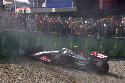 Nico Hulkenberg (GER) Haas VF-23 runs off in the first practice session. Formula 1 World Championship, Rd 14, Dutch Grand