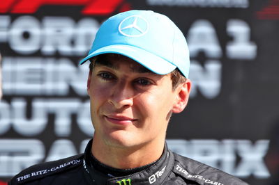 George Russell (GBR) Mercedes AMG F1, third position, in qualifying parc ferme. Formula 1 World Championship, Rd 14, Dutch