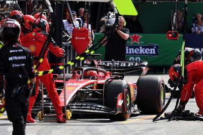 Charles Leclerc (MON ) Ferrari SF-23 pensiun dari balapan di pit.Kejuaraan Dunia Formula 1, Rd 14, Dutch Grand