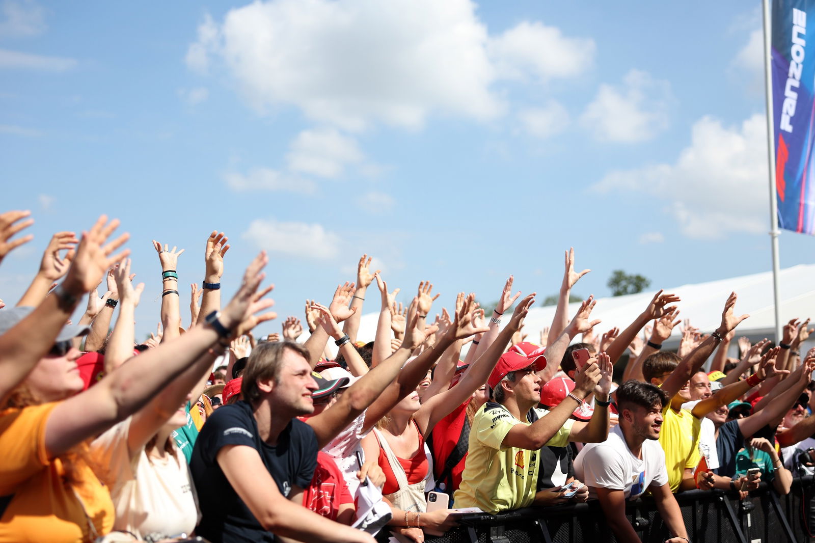 Circuit atmosphere - Fans at the FanZone Stage. Formula 1 World Championship, Rd 15, Italian Grand Prix, Monza, Italy,