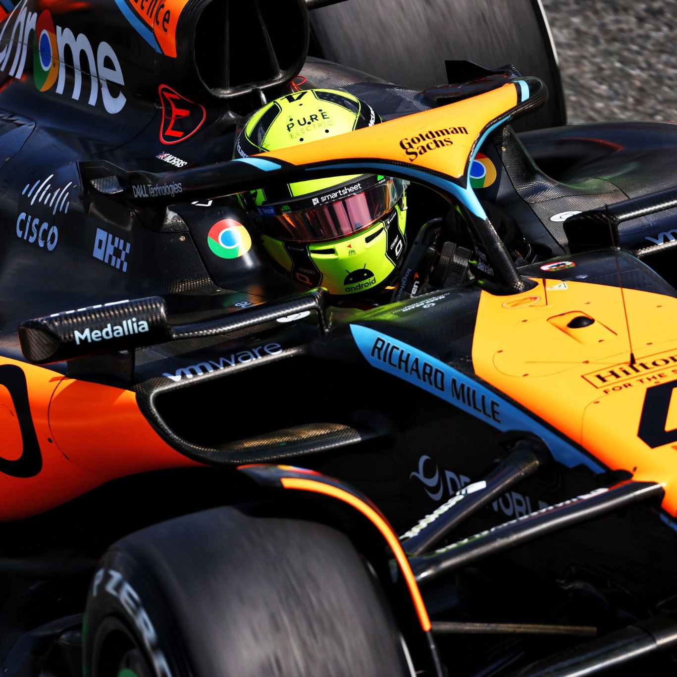 Lando Norris (GBR) McLaren MCL60. Formula 1 World Championship, Rd 15, Italian Grand Prix, Monza, Italy, Qualifying Day.