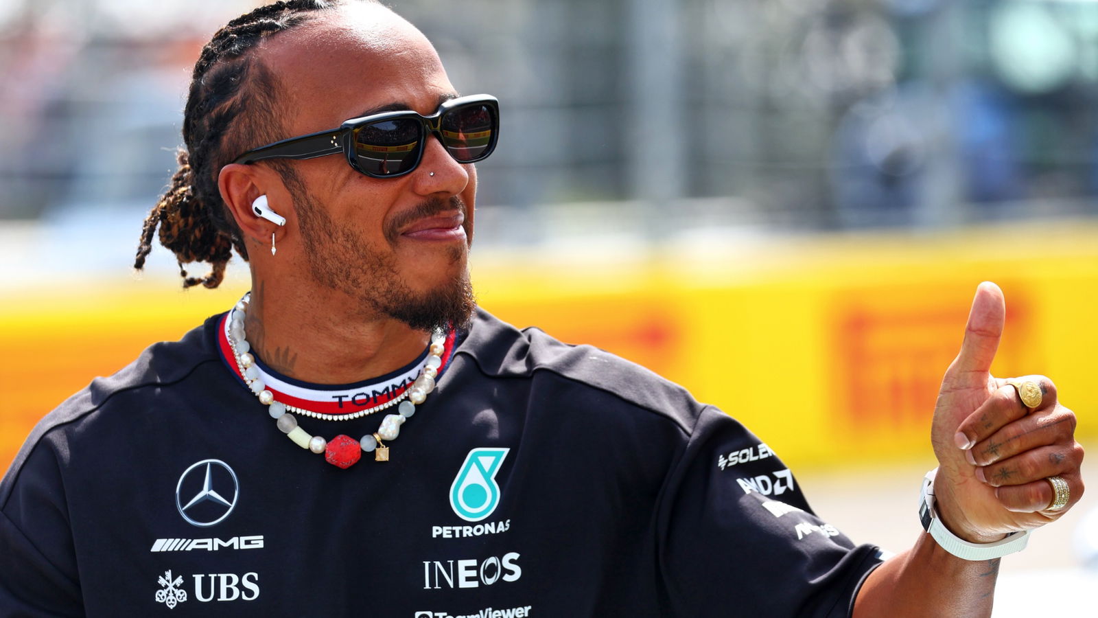 Lewis Hamilton (GBR) Mercedes AMG F1 on the drivers' parade. Formula 1 World Championship, Rd 15, Italian Grand Prix,