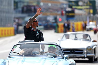Lewis Hamilton (GBR) Mercedes AMG F1 on the drivers' parade. Formula 1 World Championship, Rd 15, Italian Grand Prix,