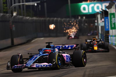 Esteban Ocon (FRA) Alpine F1 Team A523. Formula 1 World Championship, Rd 16, Singapore Grand Prix, Marina Bay Street