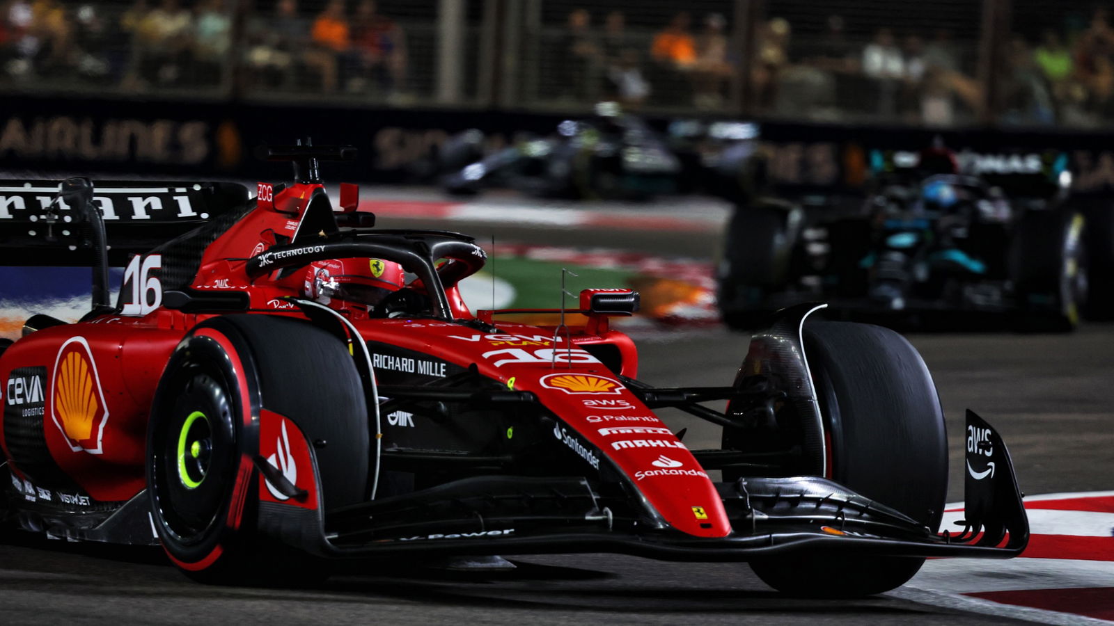 Charles Leclerc (MON) Ferrari SF-23. Formula 1 World Championship, Rd 16, Singapore Grand Prix, Marina Bay Street Circuit,