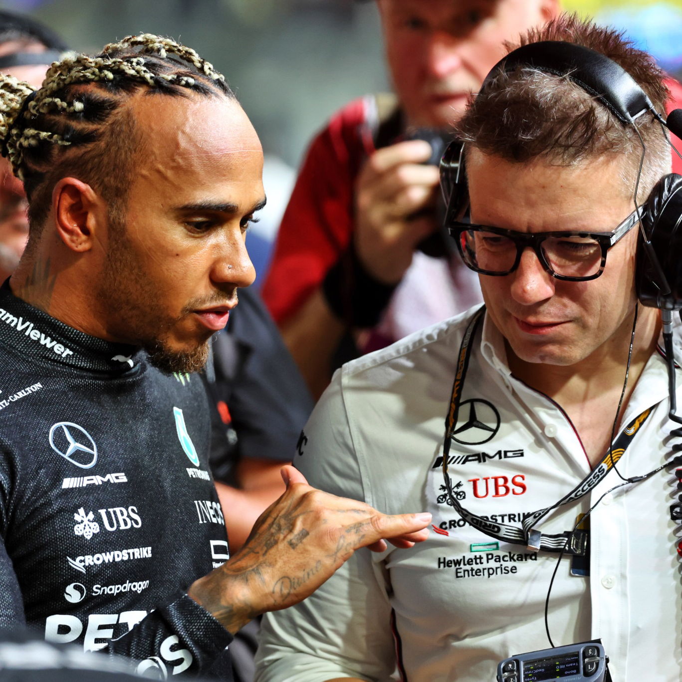 Lewis Hamilton shares a special bond with his race engineer 'Bono'