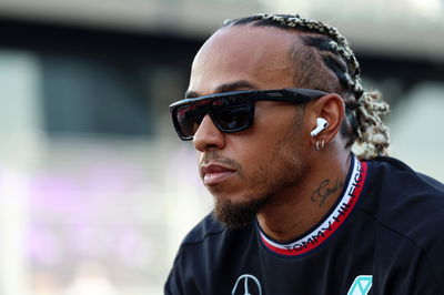 Lewis Hamilton (GBR) Mercedes AMG F1 on the drivers' parade. Formula 1 World Championship, Rd 16, Singapore Grand Prix,