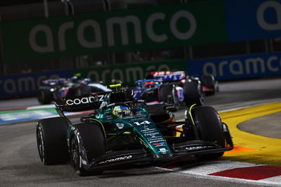 Fernando Alonso (ESP) Aston Martin F1 Team AMR23. Formula 1 World Championship, Rd 16, Singapore Grand Prix, Marina Bay