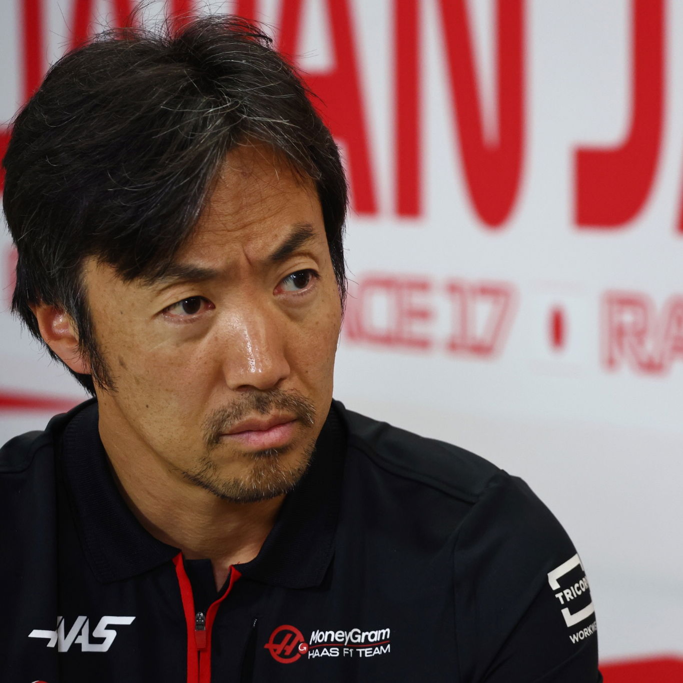 Ayao Komatsu (JPN) Haas F1 Team Race Engineer in the FIA Press Conference. Formula 1 World Championship, Rd 17, Japanese