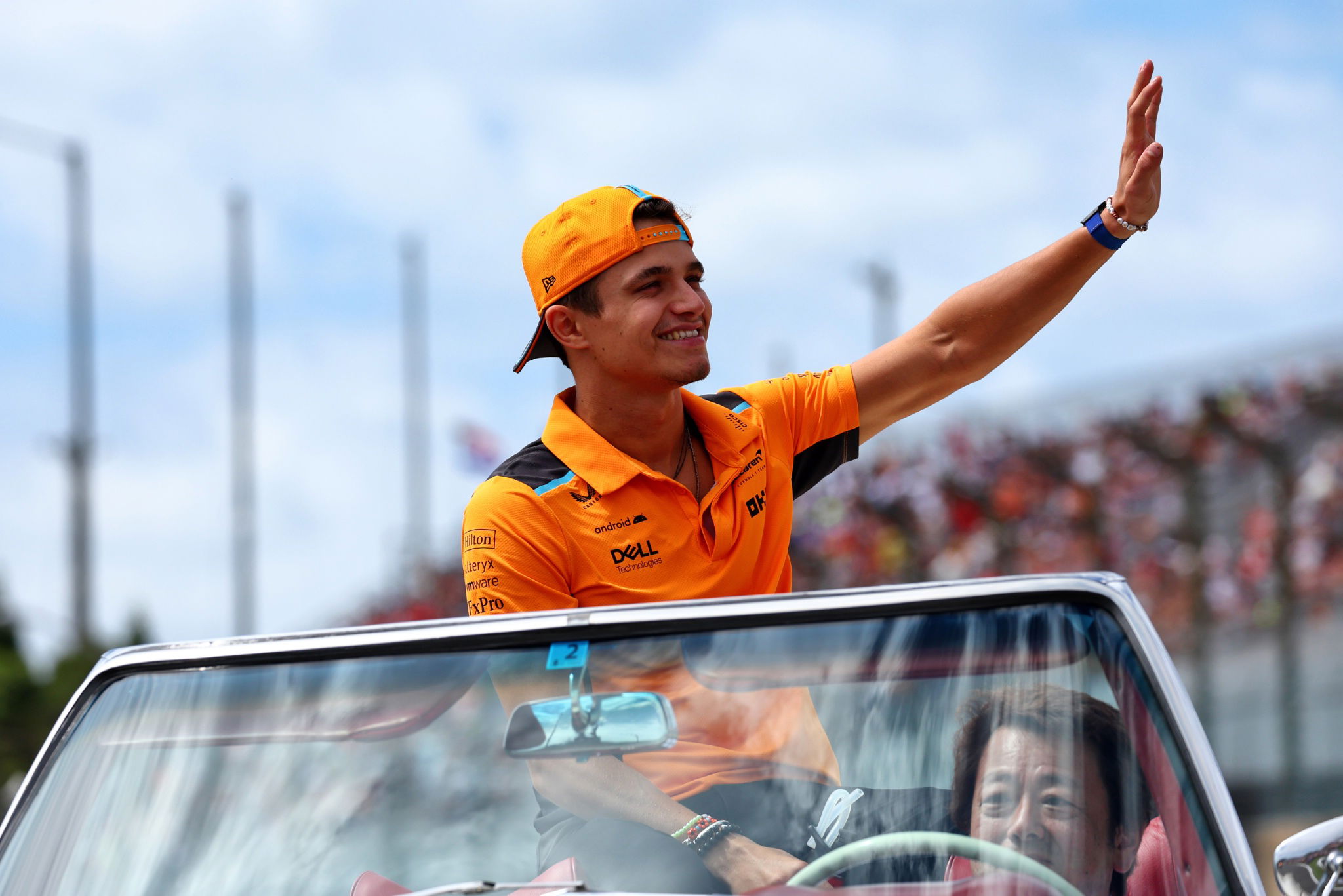 Lando Norris (GBR) McLaren on the drivers' parade. Formula 1 World Championship, Rd 17, Japanese Grand Prix, Suzuka,