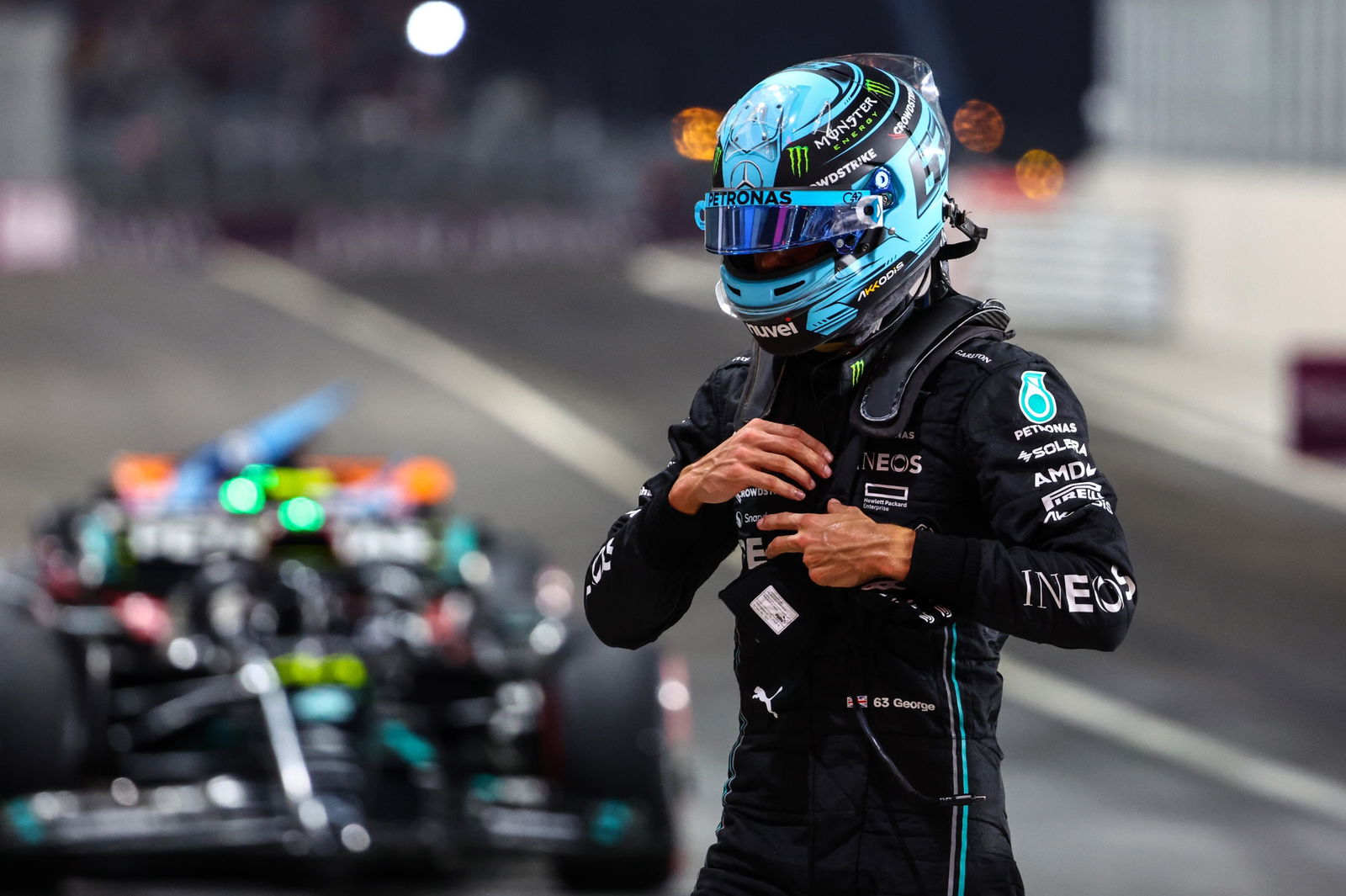George Russell (GBR), Mercedes AMG F1 Formula 1 World Championship, Rd 18, Qatar Grand Prix, Doha, Qatar, Qualifying