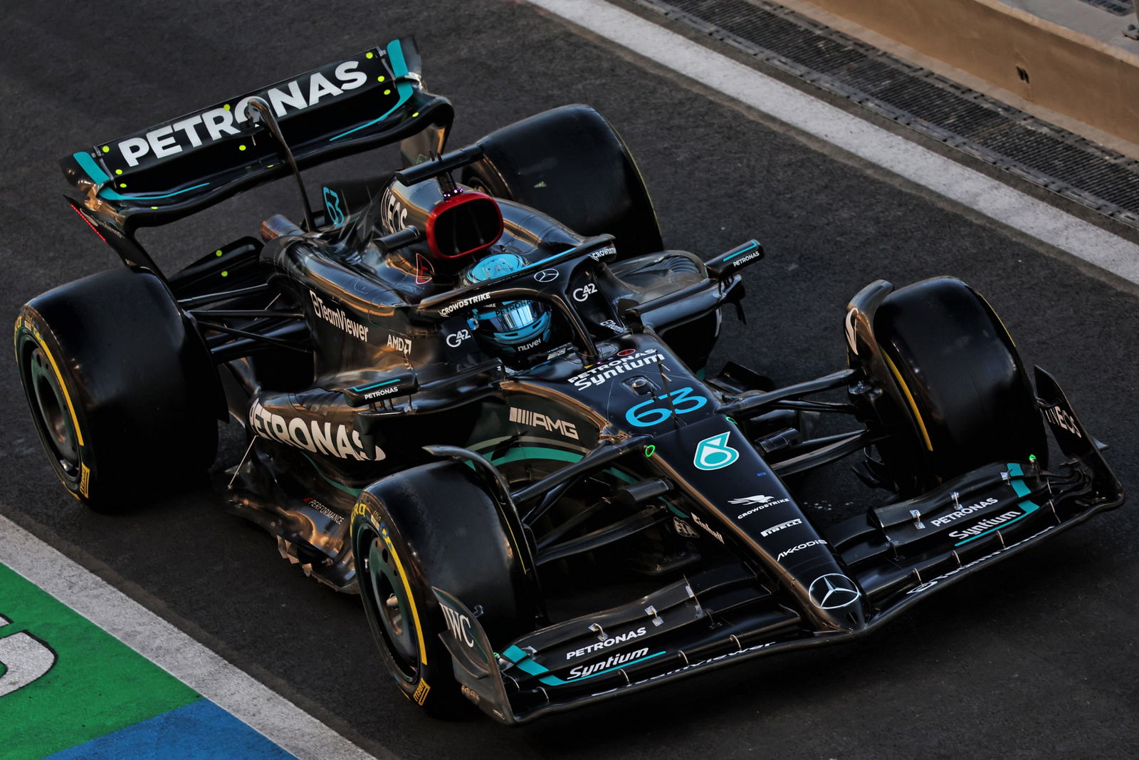George Russell (GBR) Mercedes AMG F1 W14. Formula 1 World Championship, Rd 18, Qatar Grand Prix, Doha, Qatar, Sprint