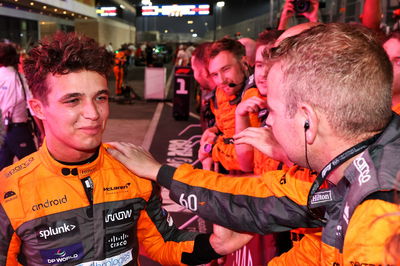 Lando Norris (GBR) McLaren in sprint parc ferme. Formula 1 World Championship, Rd 18, Qatar Grand Prix, Doha, Qatar,