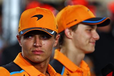 Lando Norris (GBR) McLaren and Oscar Piastri (AUS) McLaren on the drivers' parade. Formula 1 World Championship, Rd 18,