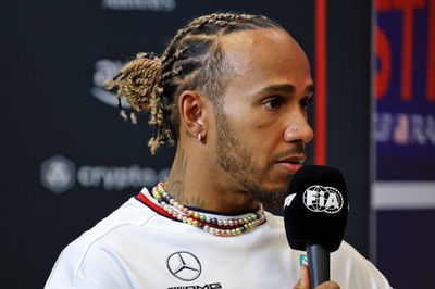 Lewis Hamilton (GBR ) Mercedes AMG F1 dalam Konferensi Pers FIA.Kejuaraan Dunia Formula 1, Rd 19, Grand Amerika Serikat