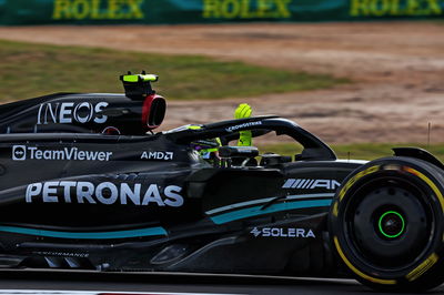 Lewis Hamilton (GBR) Mercedes AMG F1 W14 celebrates at the end of the race. Formula 1 World Championship, Rd 19, United