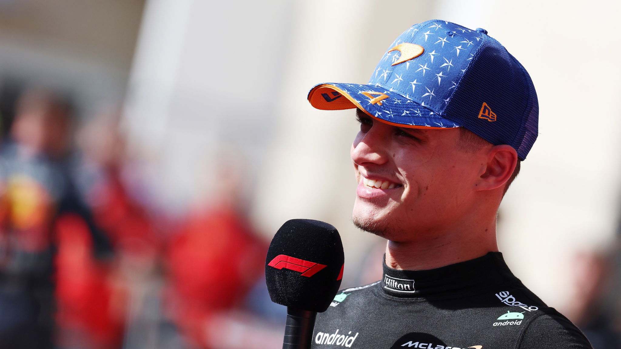 Lando Norris (GBR) McLaren in parc ferme. Formula 1 World Championship, Rd 19, United States Grand Prix, Austin, Texas,