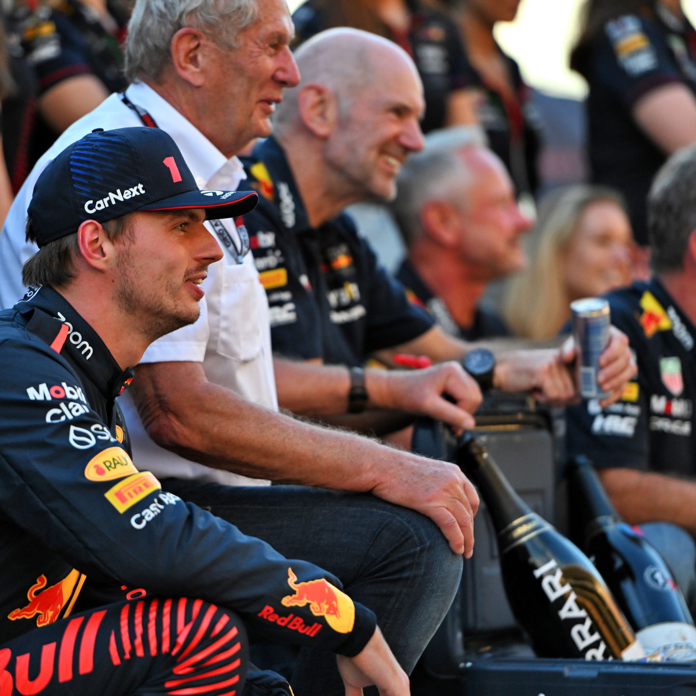 Max Verstappen (NLD) Red Bull Racing celebrates his 50th F1 victory with the team. Formula 1 World Championship, Rd 19,