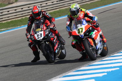 Danilo Petrucci, Axel Bassani, Spanish WorldSBK, 28 October