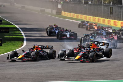 (L to R): Max Verstappen (NLD)