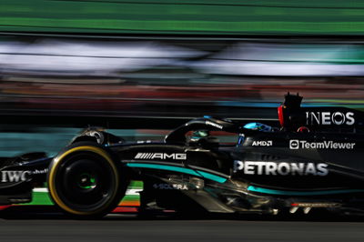 George Russell (GBR ) Mercedes AMG F1 W14.Kejuaraan Dunia Formula 1, Rd 20, Grand Prix Meksiko, Mexico City, Meksiko,