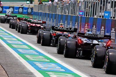 Pierre Gasly (FRA) Alpine F1 Team A523 leaves the pits. Formula 1 World Championship, Rd 21, Brazilian Grand Prix, Sao