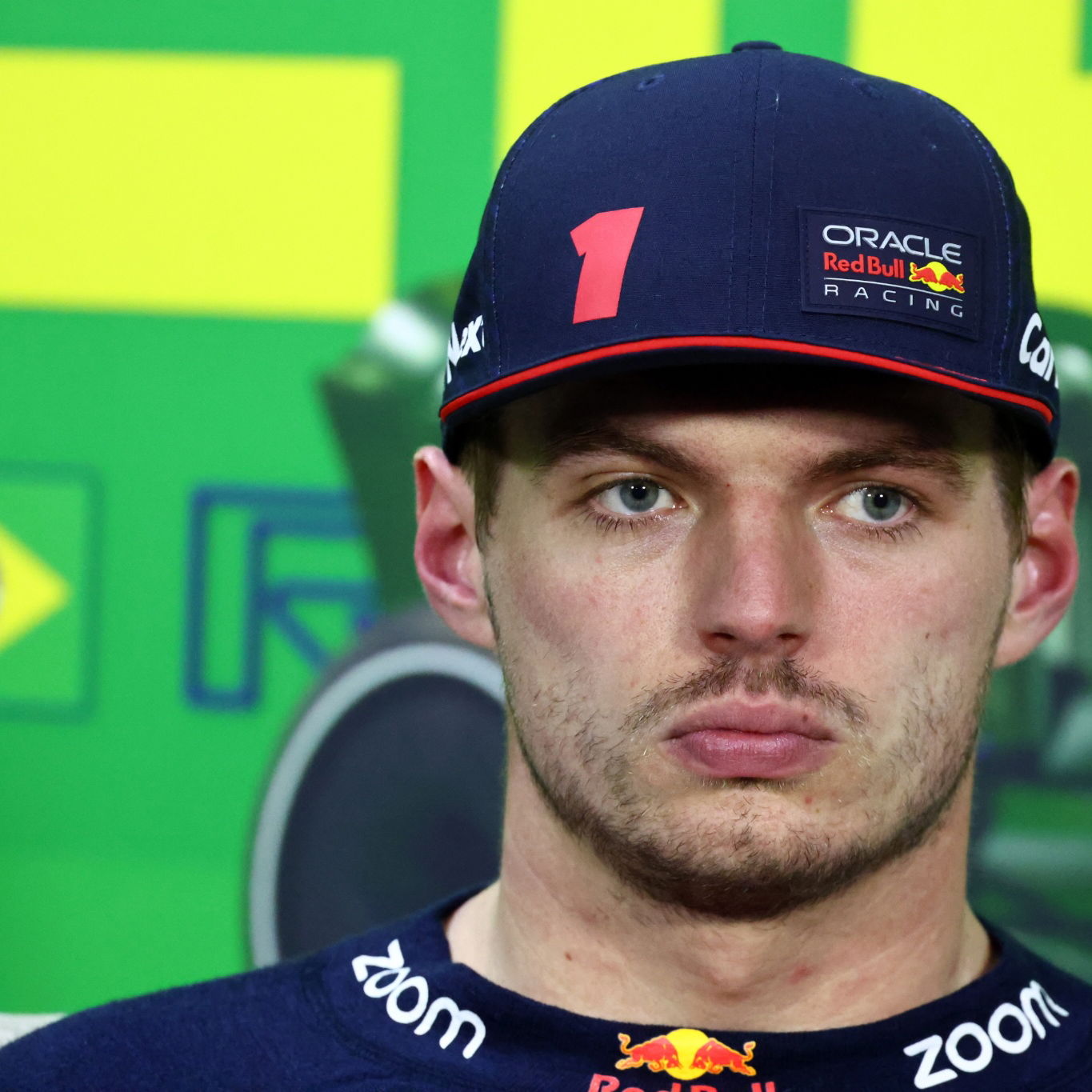 Max Verstappen (NLD) Red Bull Racing in the post Sprint FIA Press Conference. Formula 1 World Championship, Rd 21,