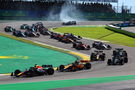 Max Verstappen (NLD) Red Bull Racing RB19 leads at the start of Sprint. Formula 1 World Championship, Rd 21, Brazilian