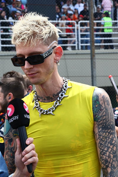 Machine Gun Kelly (USA) Rapper on the grid. Formula 1 World Championship, Rd 21, Brazilian Grand Prix, Sao Paulo, Brazil,