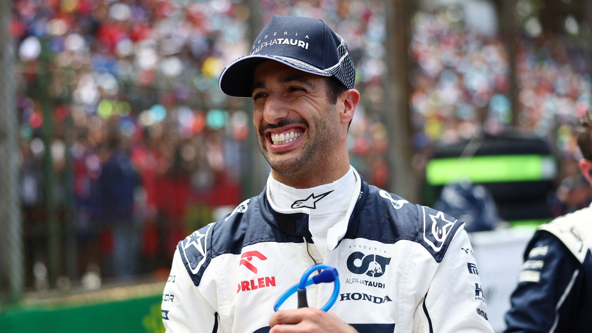 Daniel Ricciardo (AUS) AlphaTauri on the grid. Formula 1 World Championship, Rd 21, Brazilian Grand Prix, Sao Paulo,