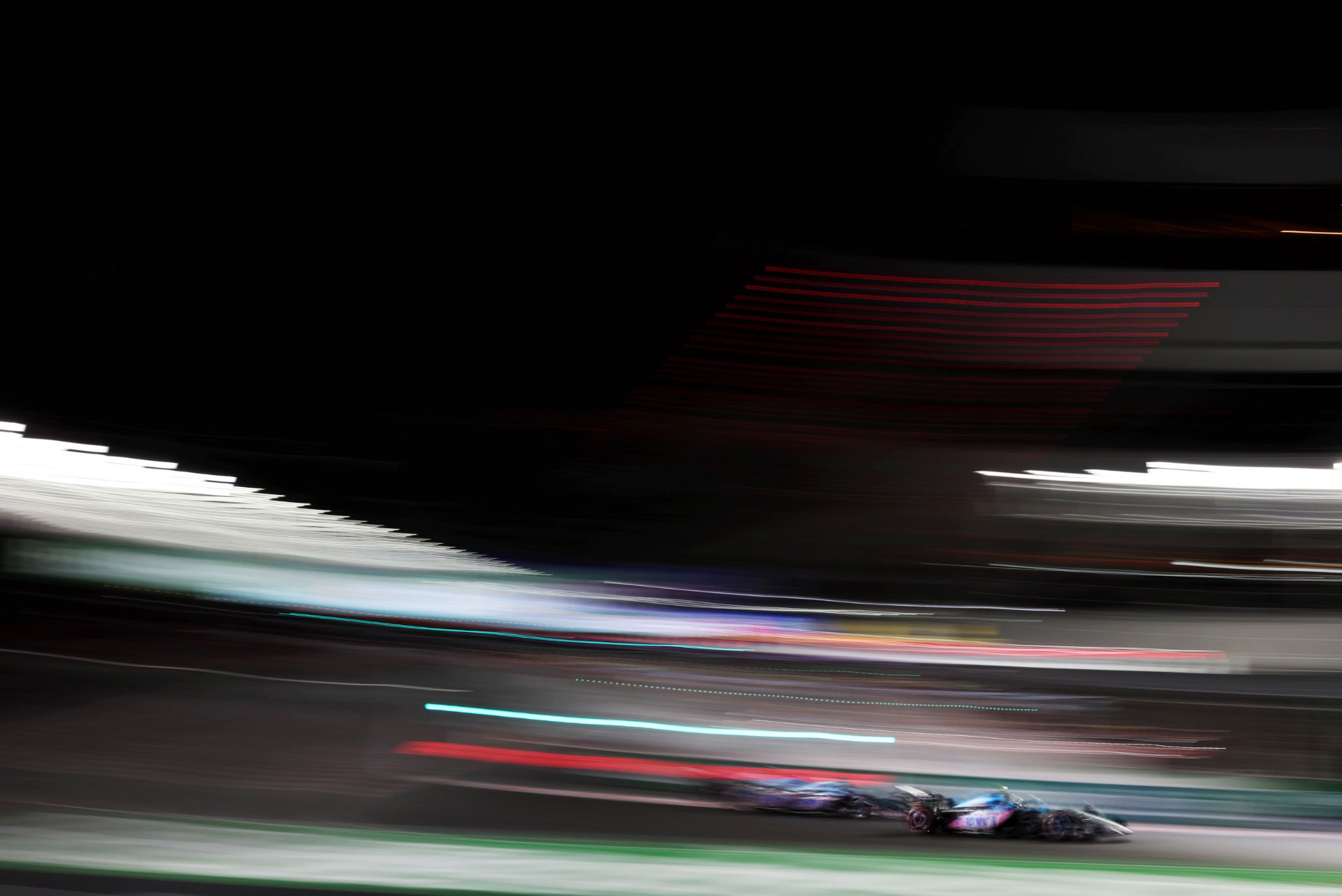 Pierre Gasly (FRA) Alpine F1 Team A523 and team mate Esteban Ocon (FRA) Alpine F1 Team A523. Formula 1 World Championship,