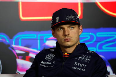 Max Verstappen (NLD) Red Bull Racing in the post qualifying FIA Press Conference. Formula 1 World Championship, Rd 22, Las