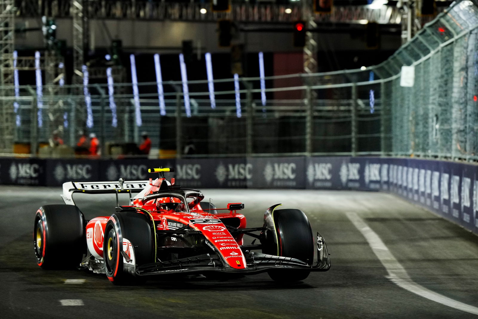Carlos Sainz Jr (ESP) Ferrari SF-23. Formula 1 World Championship, Rd 22, Las Vegas Grand Prix, Las Vegas, Nevada, USA,