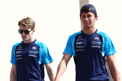 Alexander Albon (THA) Williams Racing and Logan Sargeant (USA) Williams Racing. Formula 1 World Championship, Rd 23, Abu