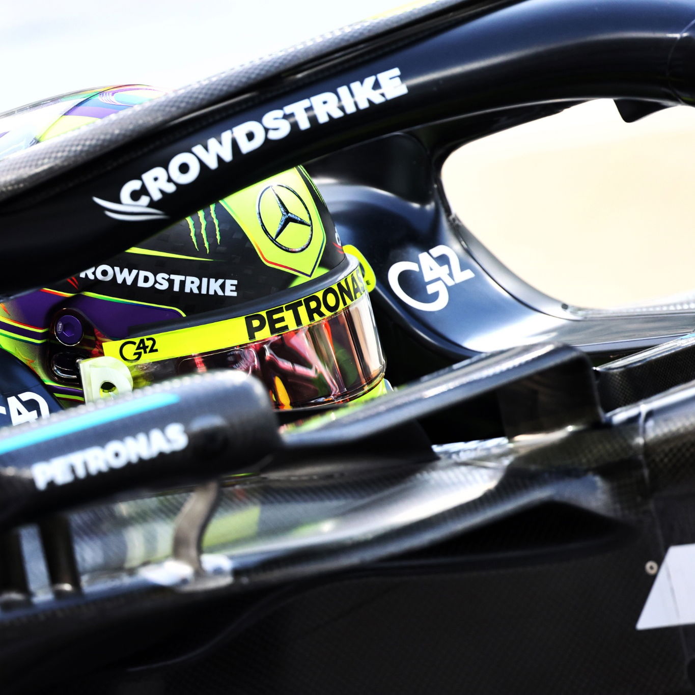 Lewis Hamilton (GBR) Mercedes AMG F1 W14 leaves the pits. Formula 1 World Championship, Rd 23, Abu Dhabi Grand Prix, Yas