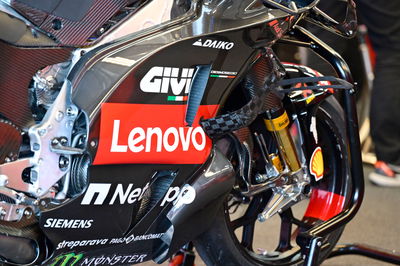 Lenovo Ducati bike, Valencia MotoGP test 28 November