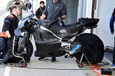 Raul Fernandez, Aprilia bike, Valencia MotoGP test 28 November