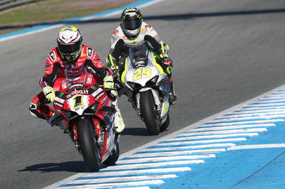 Alvaro Bautista, Andrea Iannone, Jerez WorldSBK test, 24 January