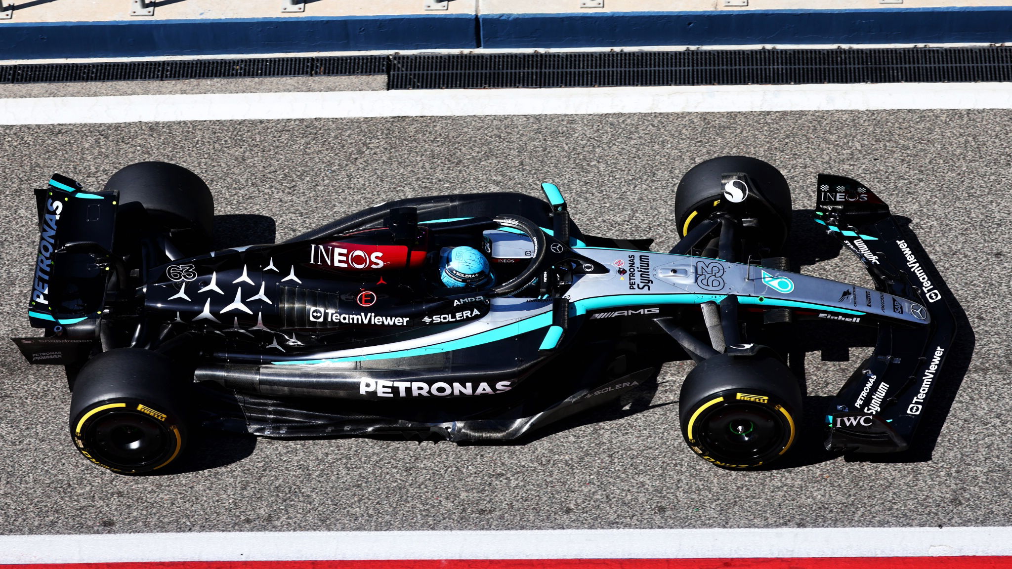 George Russell (GBR) Mercedes AMG F1 W15. Formula 1 Testing, Sakhir, Bahrain, Day One.- www.xpbimages.com, EMail: