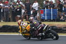 Andrea Iannone, Sam Lowes, race 2, Australian WorldSBK, 25 February