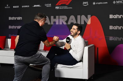 (L to R): David Croft (GBR) Sky Sports F1 Commentator with Harry Benjamin (GBR) Sky Sports F1 Commentator in the FIA Press