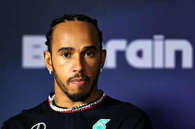 Lewis Hamilton (GBR) Mercedes AMG F1 in the FIA Press Conference. Formula 1 World Championship, Rd 1, Bahrain Grand Prix,